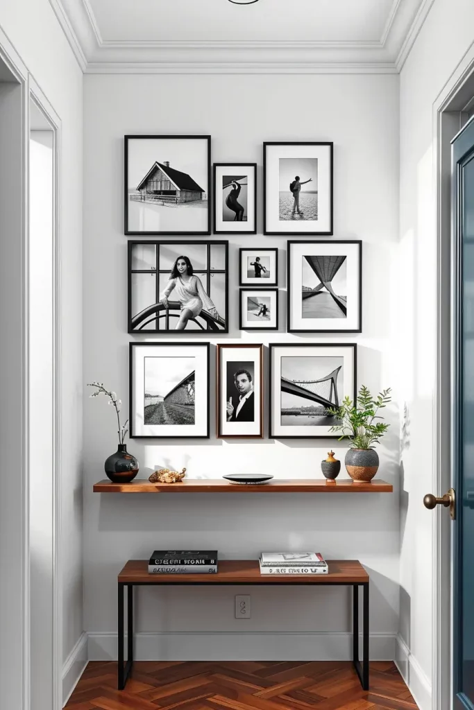 Photography gallery wall