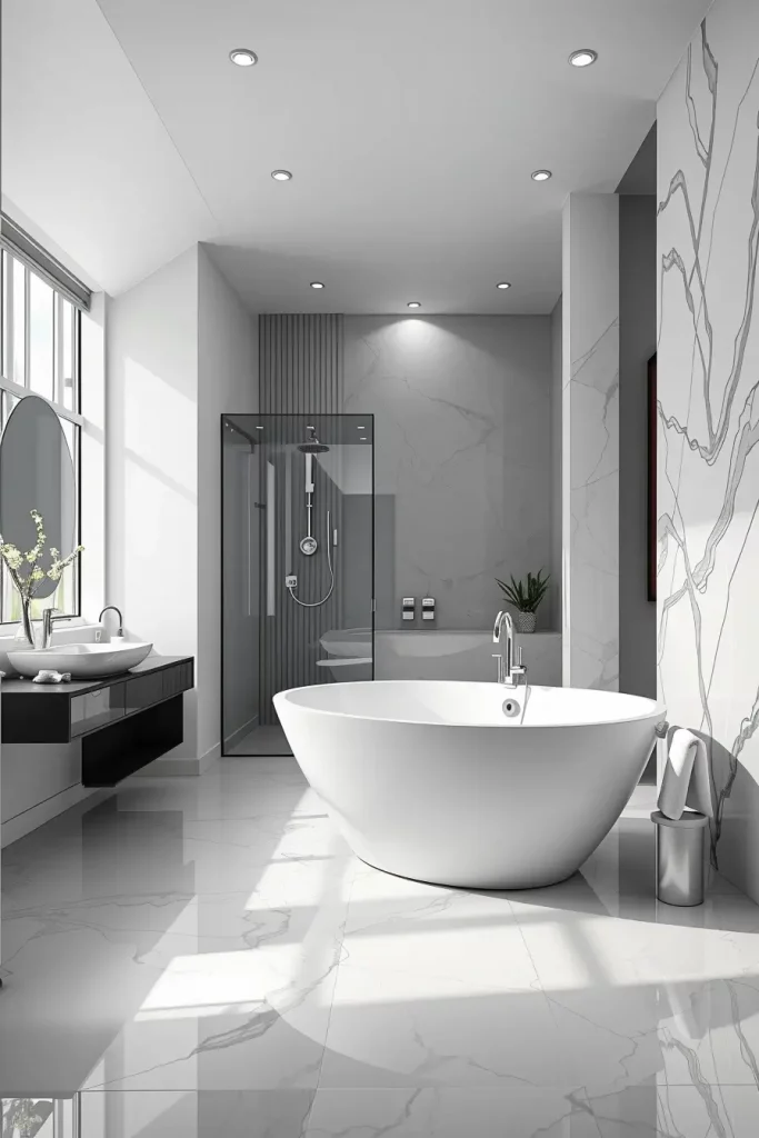 Avant-garde freestanding tub