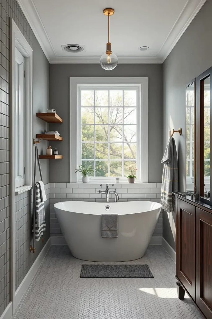 Compact freestanding tub