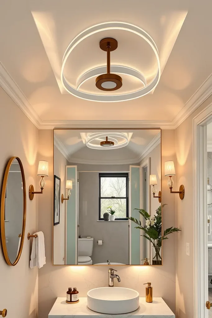 Curved pendant lighting