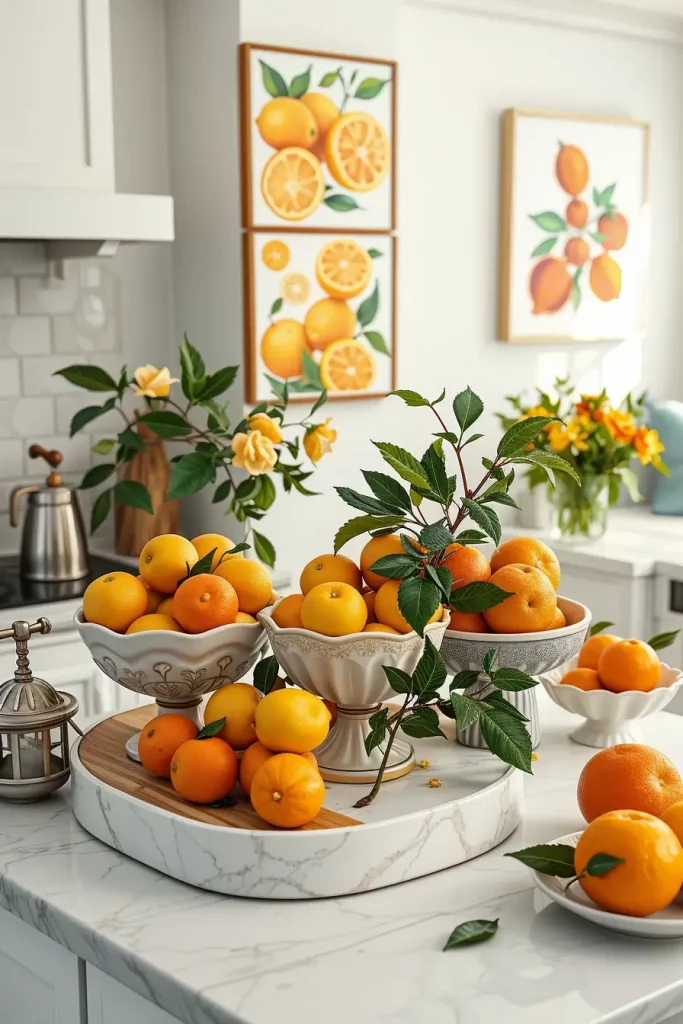 Tiered citrus display