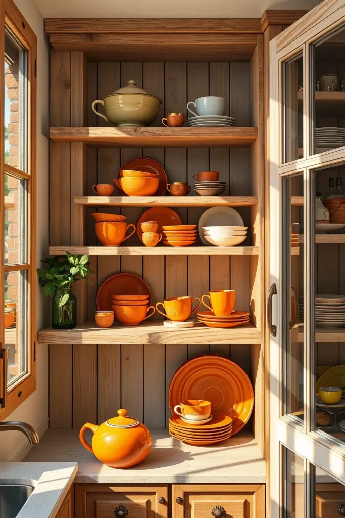 Spice-colored ceramic dishes