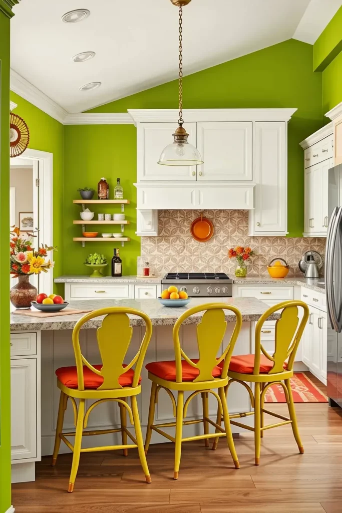 Lime and paprika kitchen accents