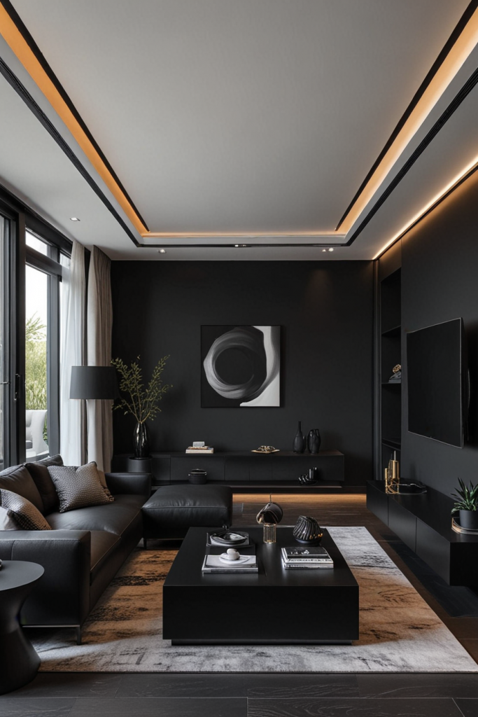 Contemporary black furniture