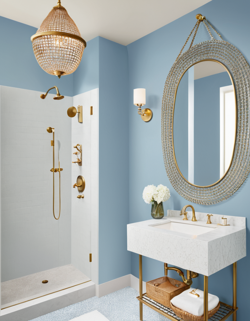 Blue Bathroom Design
