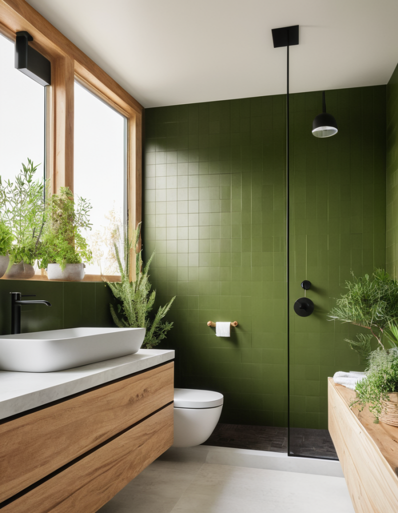 Green Bathroom Design