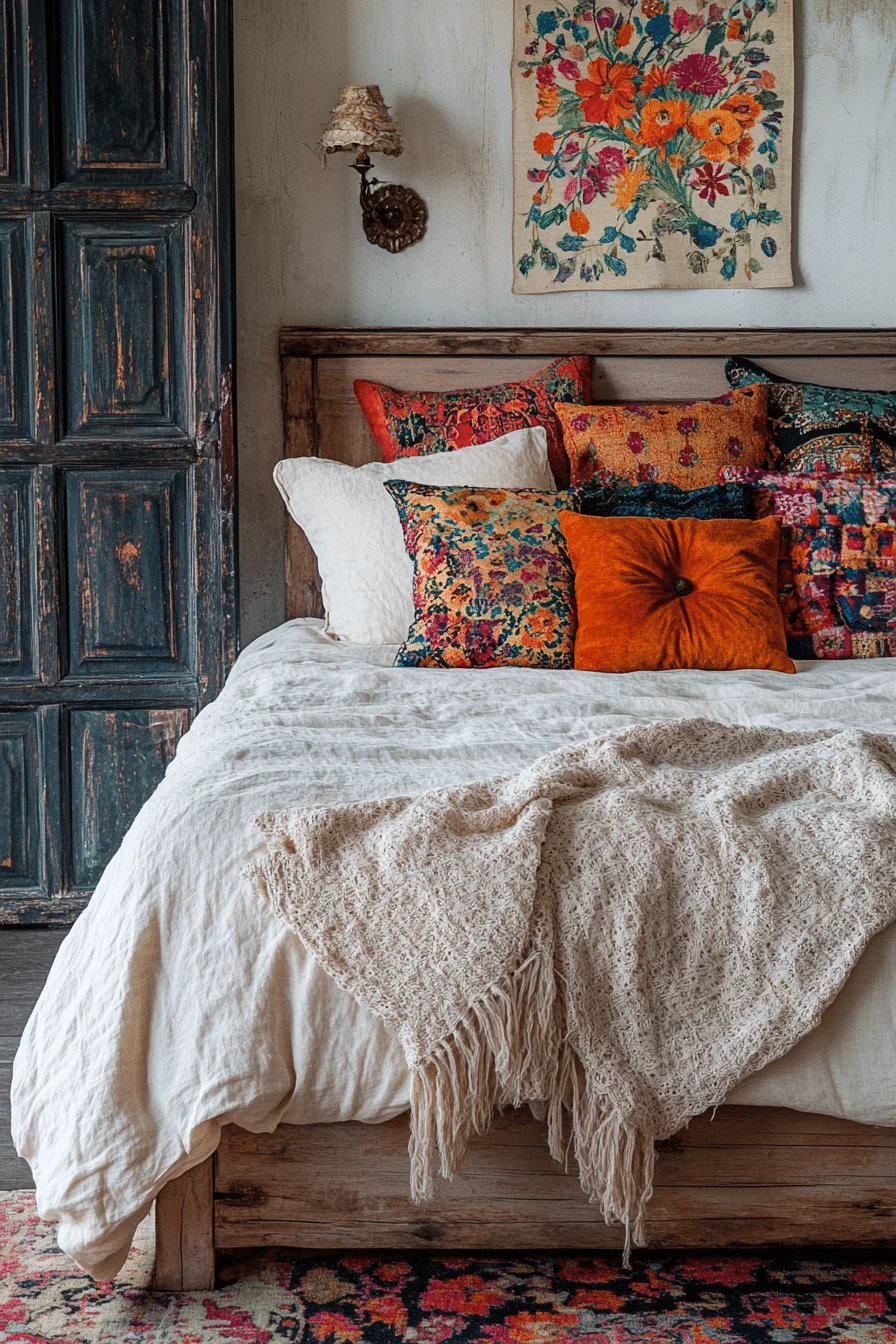 boho vintage bedroom