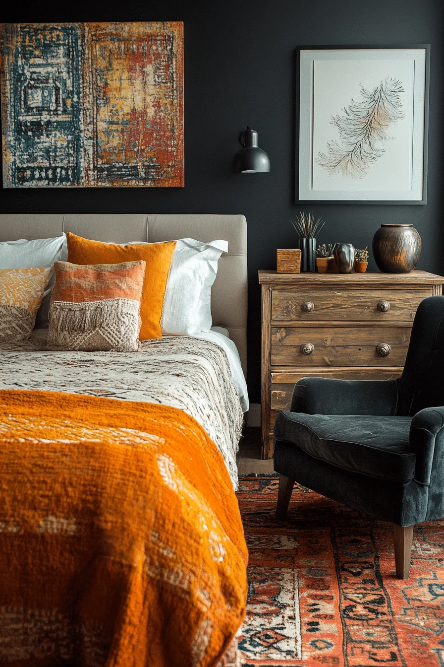 boho vintage bedroom