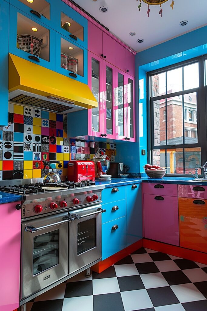 Eclectic Pop Art Kitchens