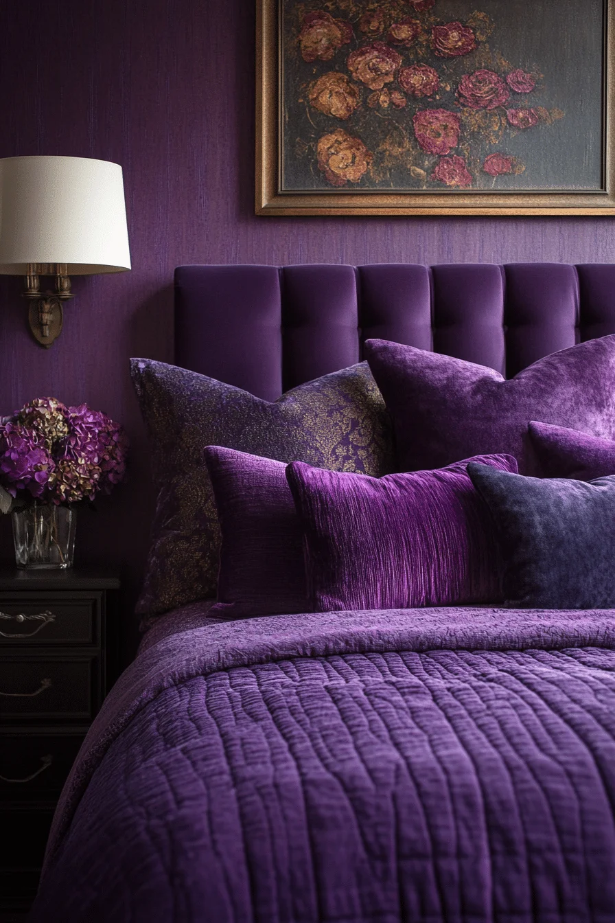 Deep Plum Bedroom