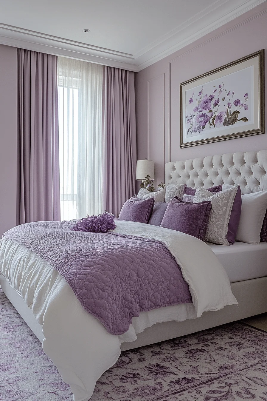 Silky Lilac Bedroom
