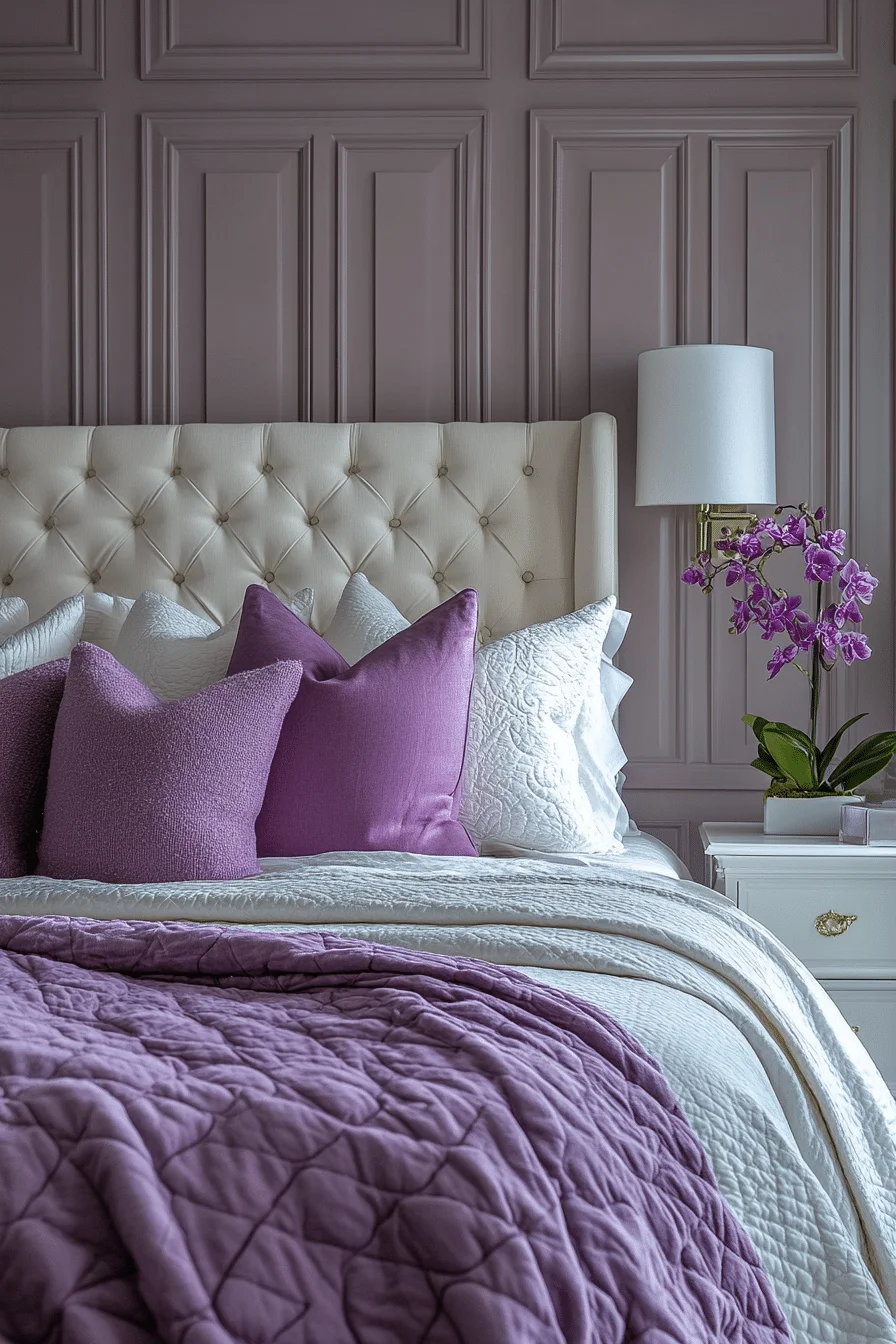 Orchid Purple Bedroom