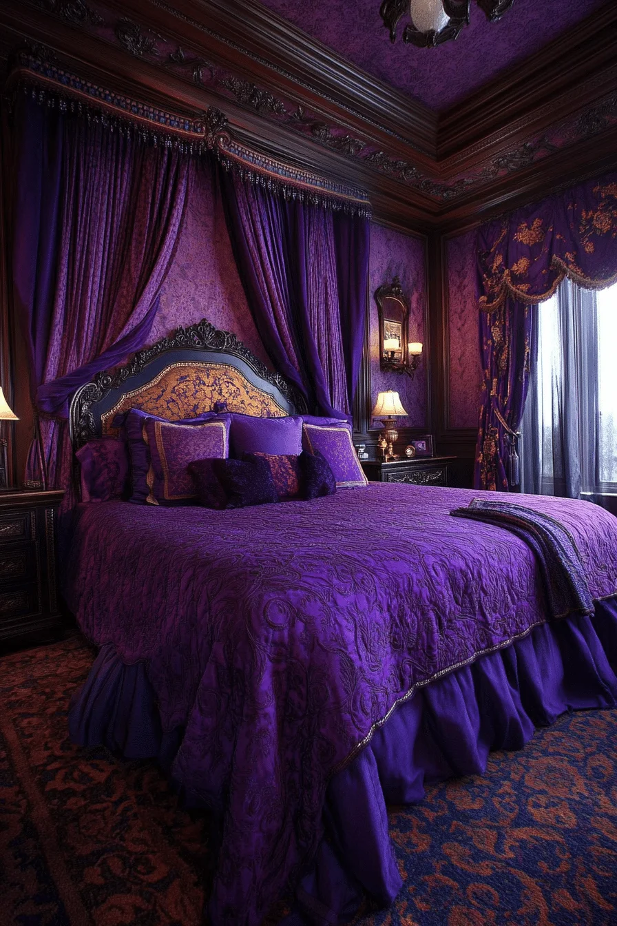 Regal Purple Bedroom