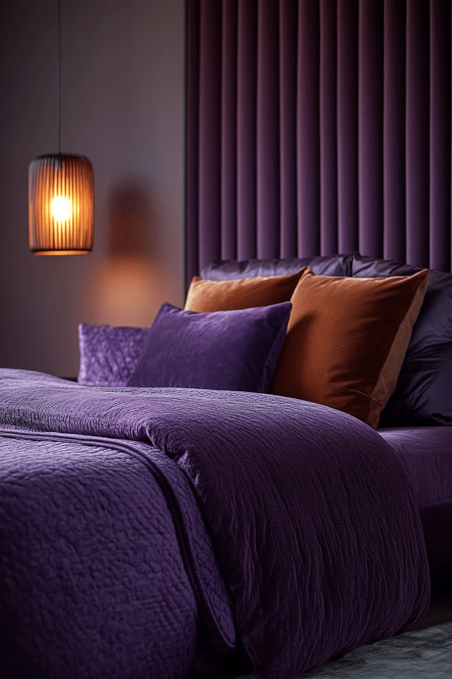 Aubergine Purple Bedroom