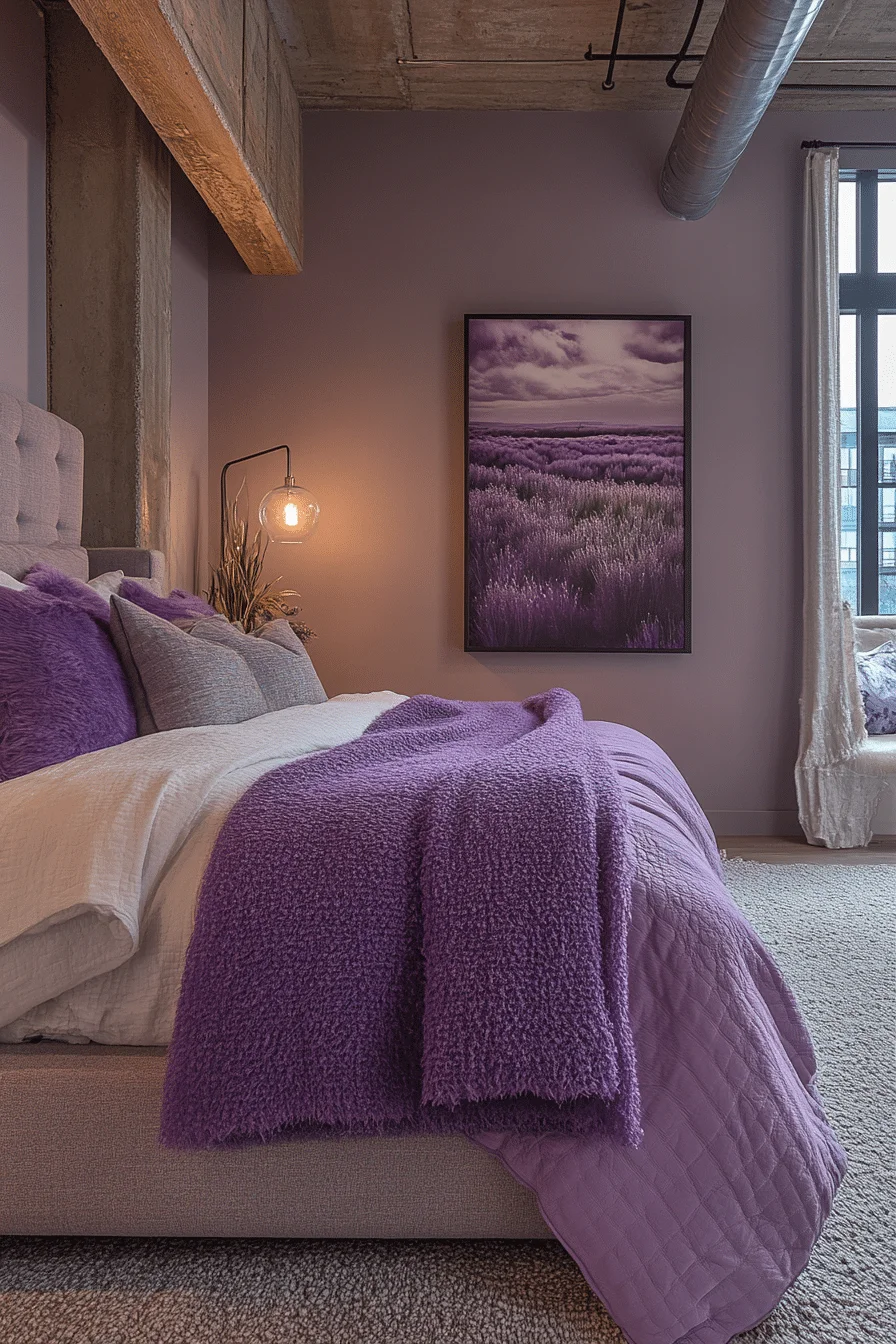 Soft Lavender Bedroom