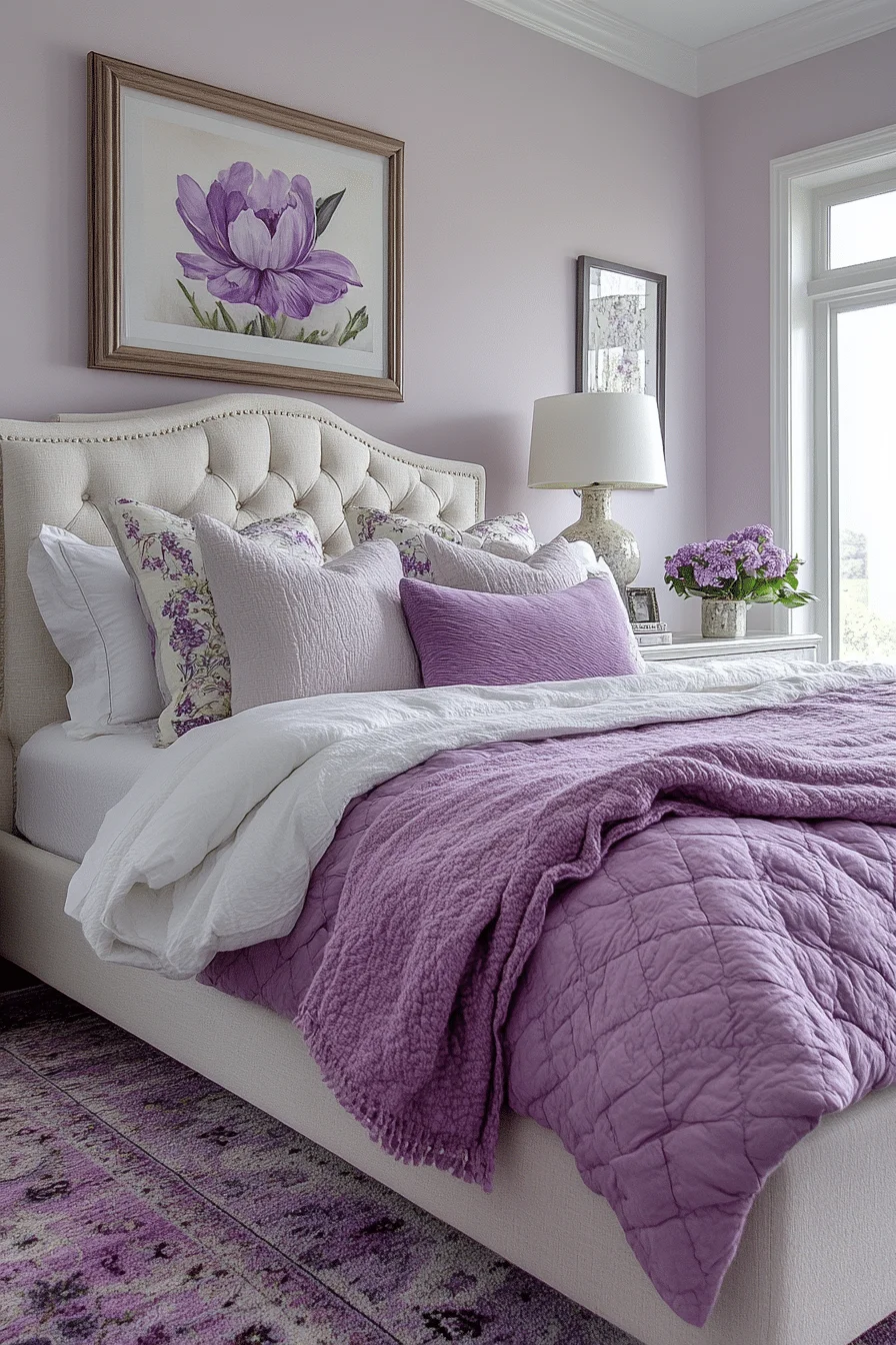 Soft Lavender Bedroom