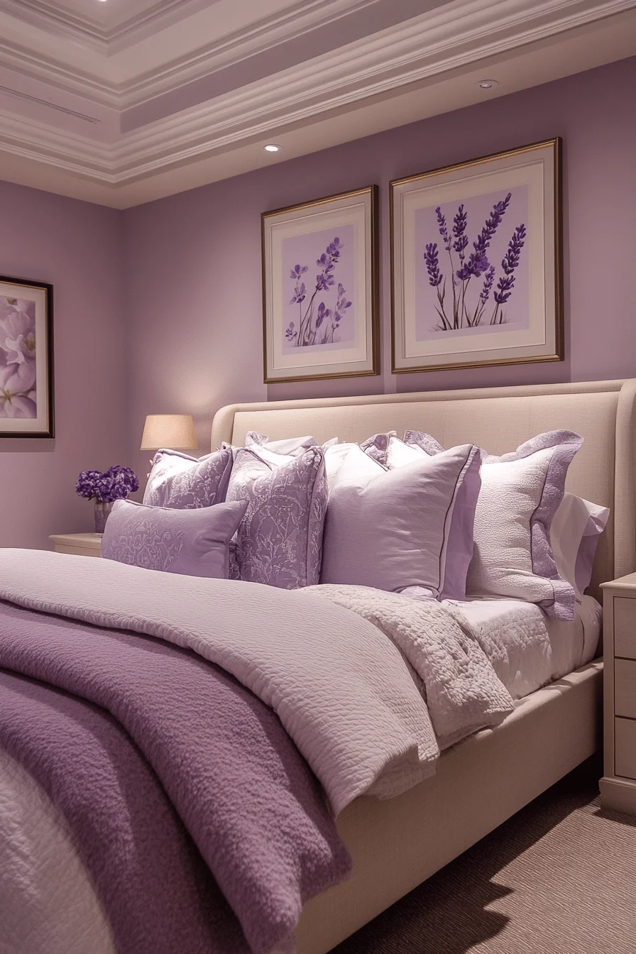Soft Lavender Bedroom