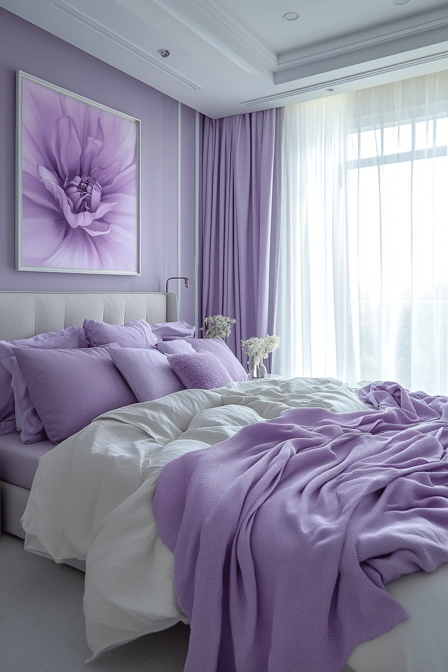 Soft Lavender Bedroom