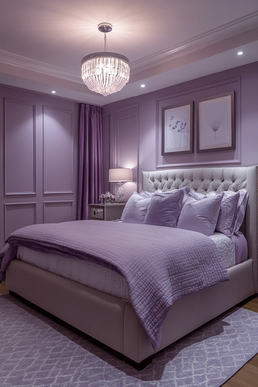 Soft Lavender Bedroom