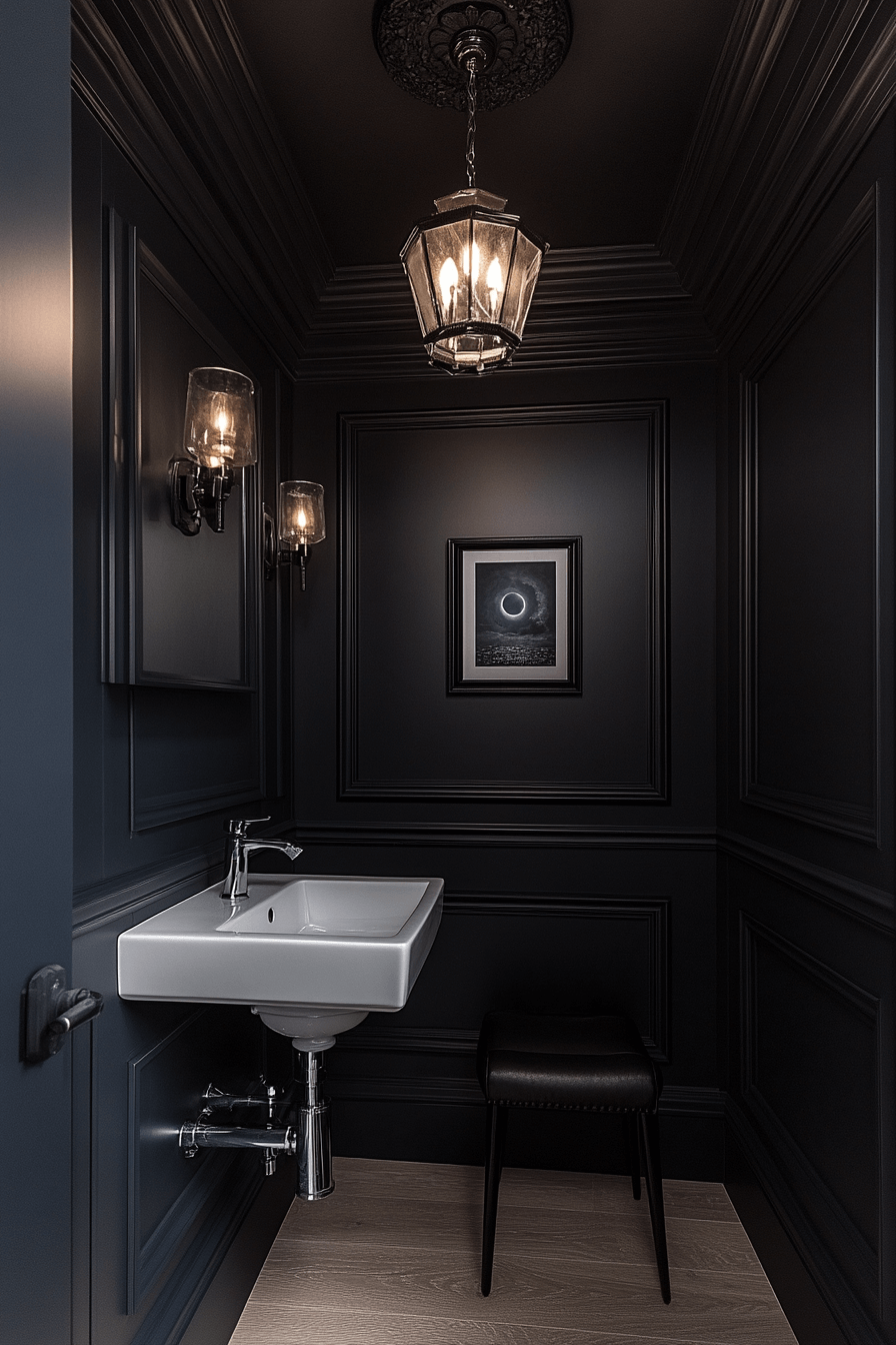 moody powder room