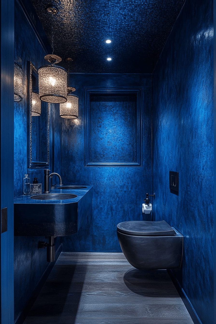 moody powder room