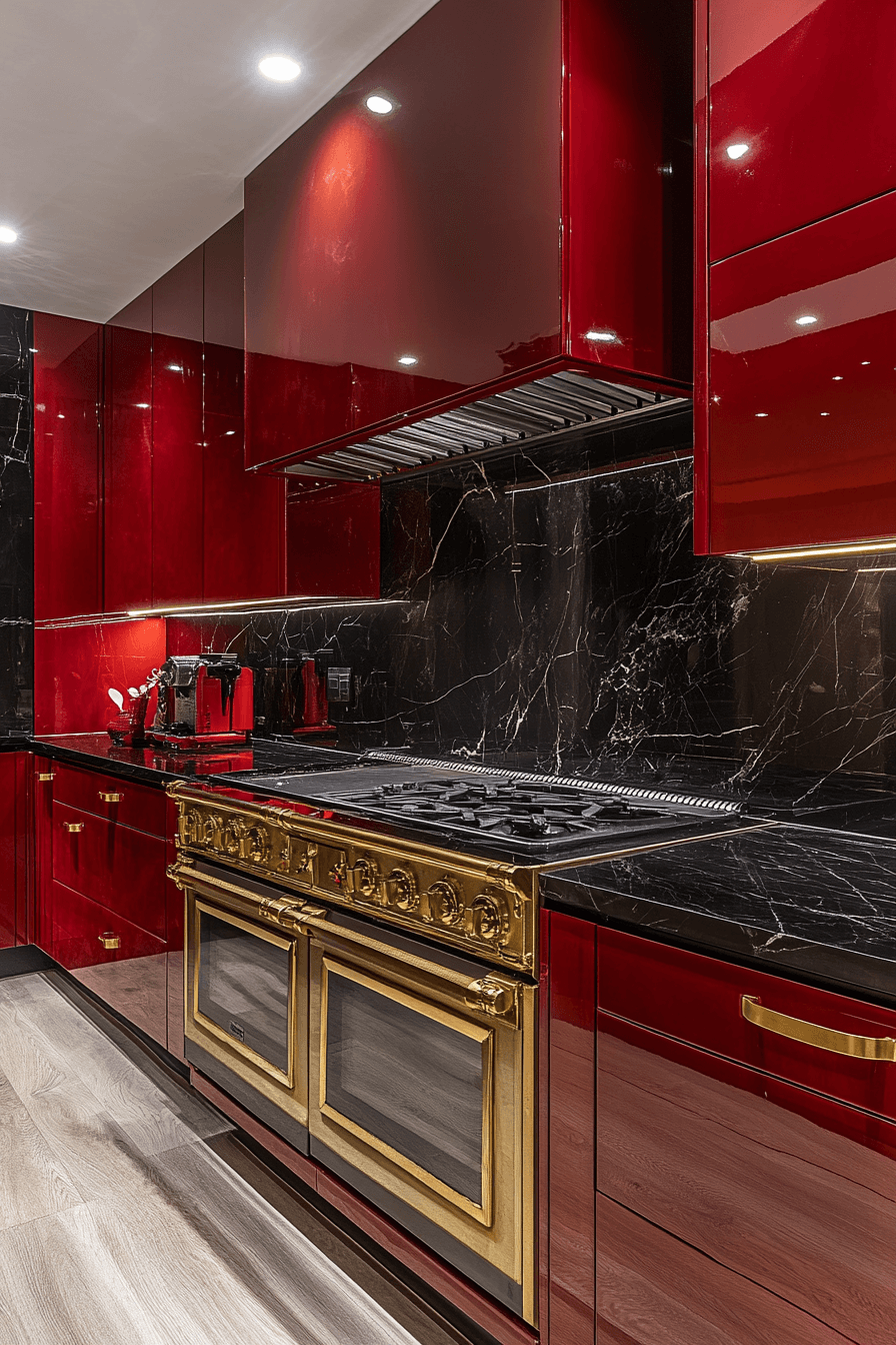 opulent red oak kitchen cabinets