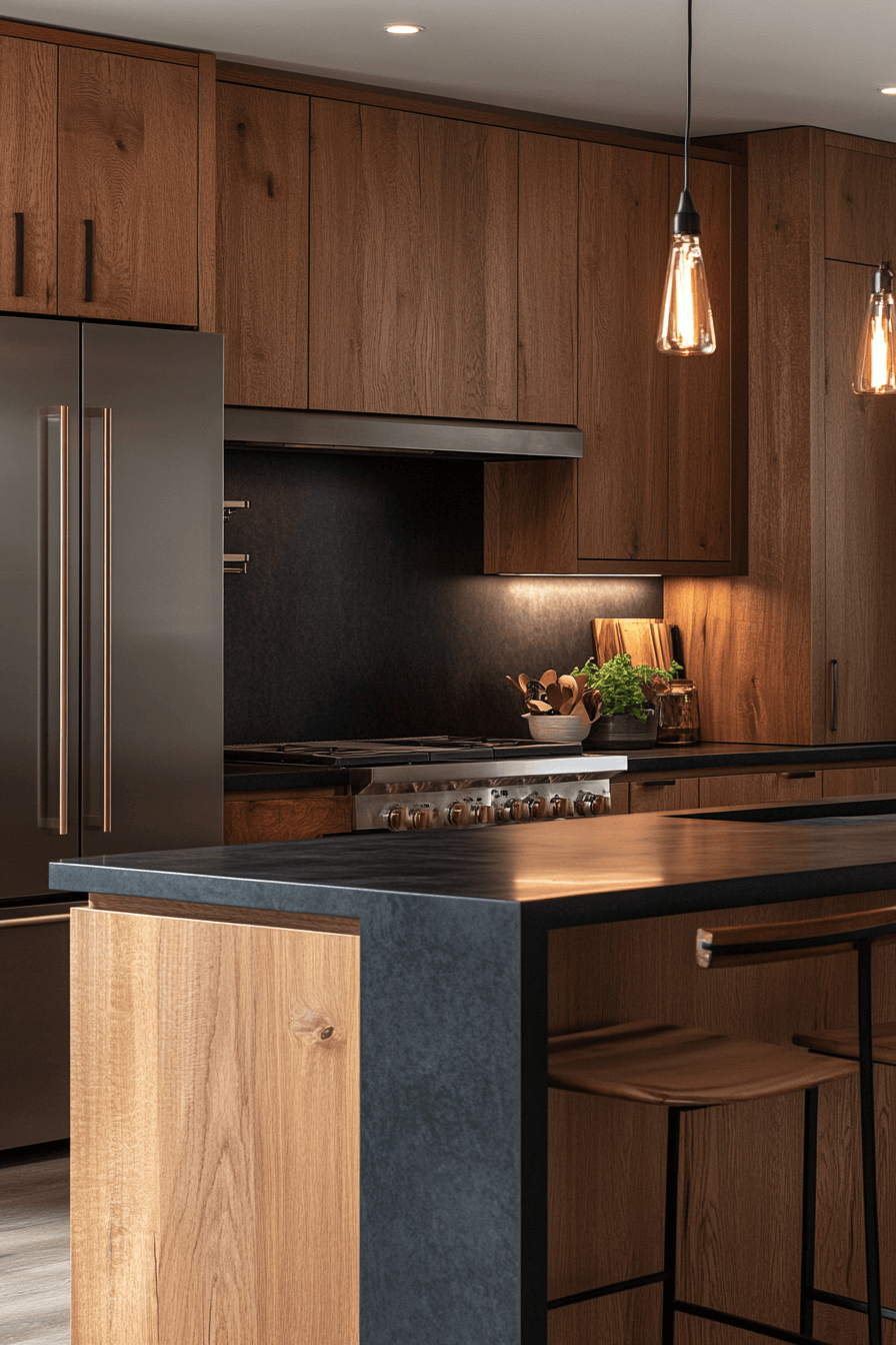 ember red oak kitchen cabinets