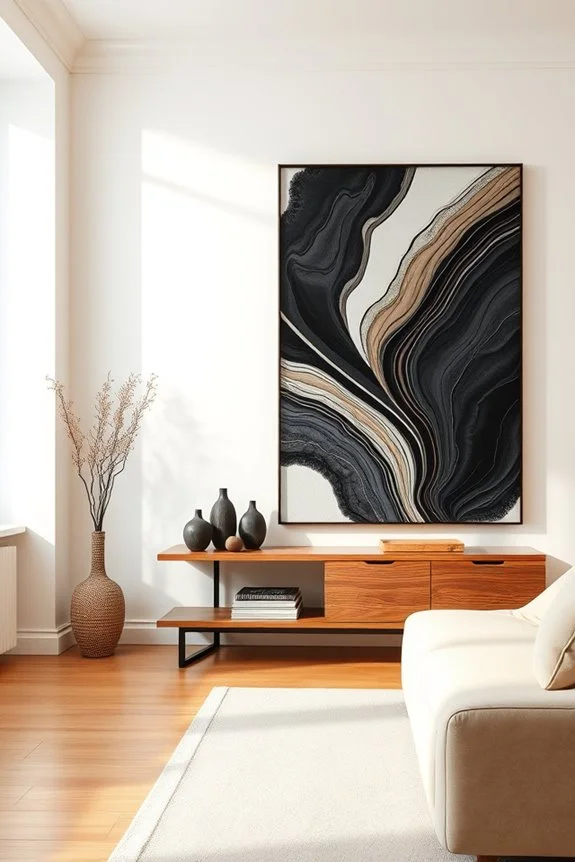 artistic black wood decor