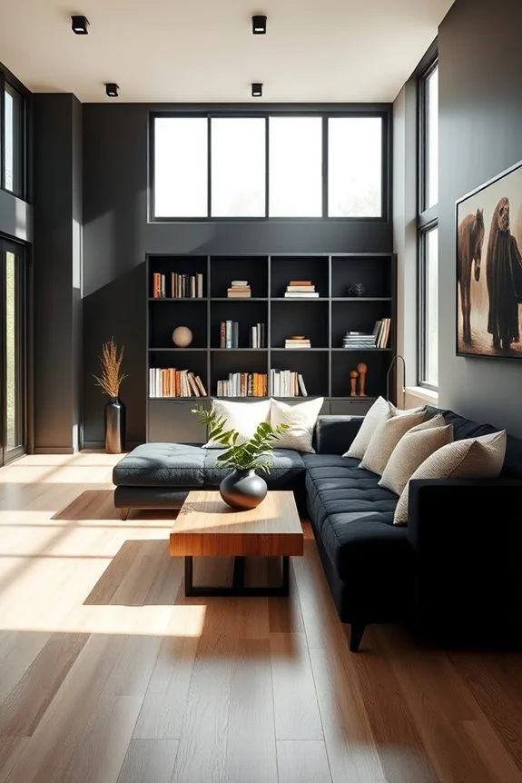 black and wood harmony