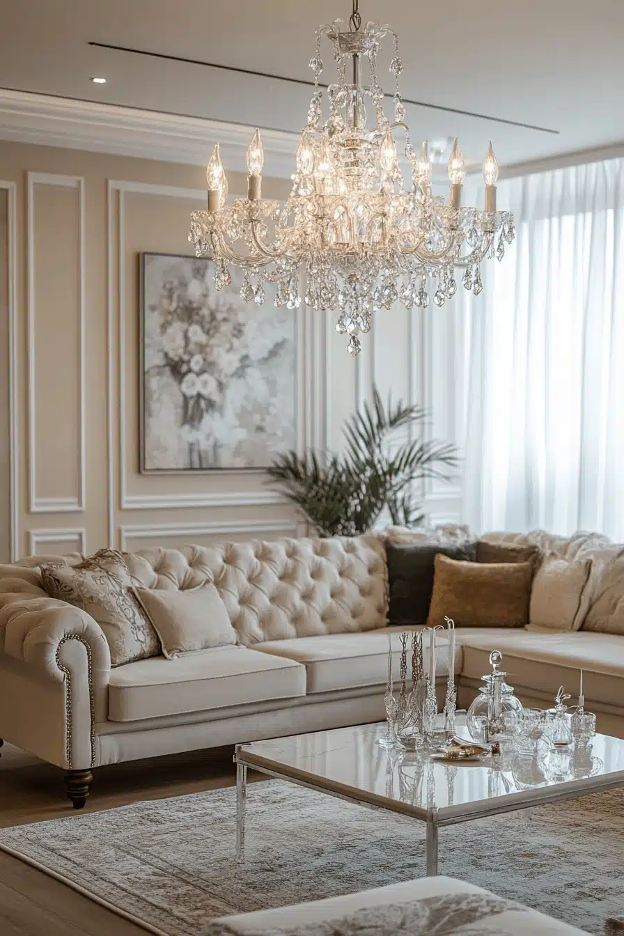 modern victorian living room