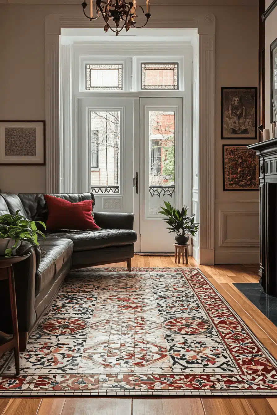 modern victorian living room