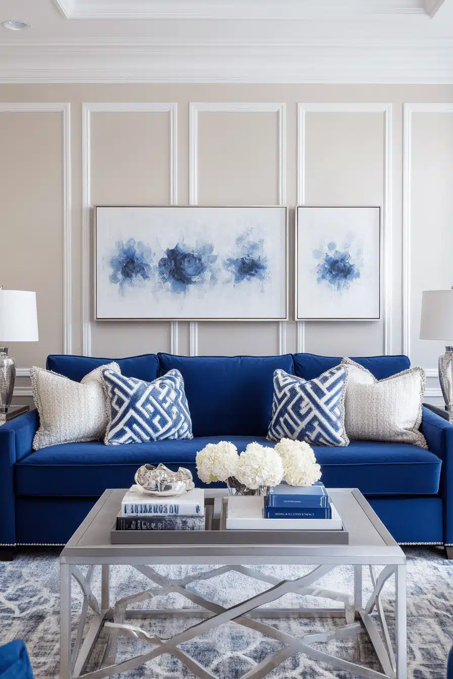 modern victorian living room