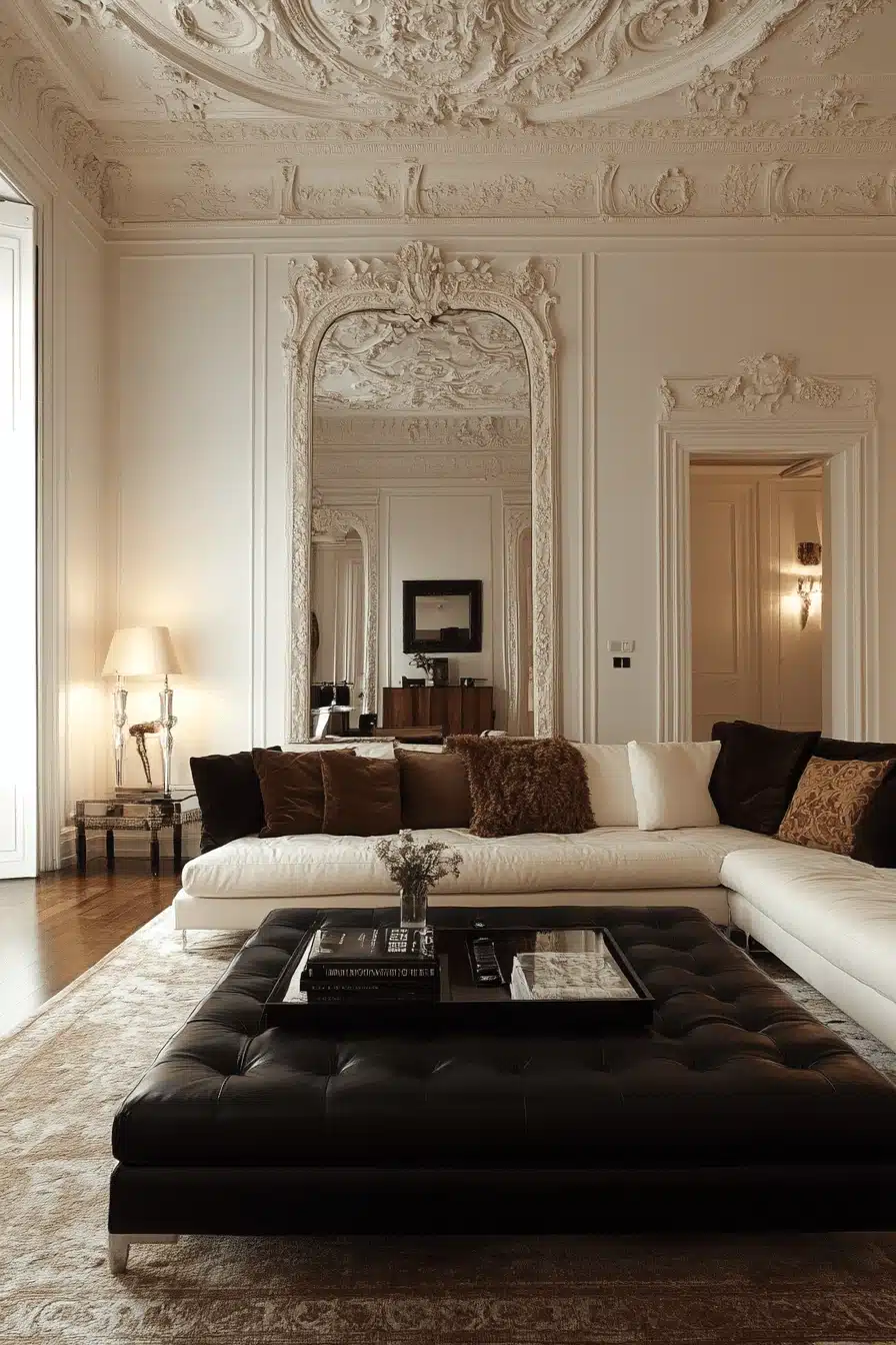 modern victorian living room