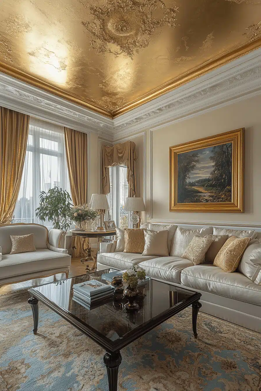 modern victorian living room