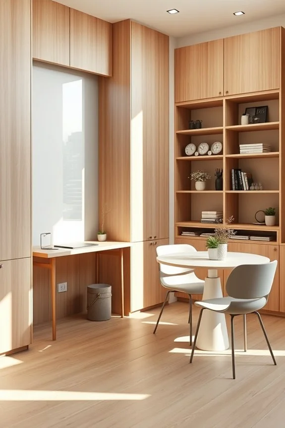 stylish functional custom built ins