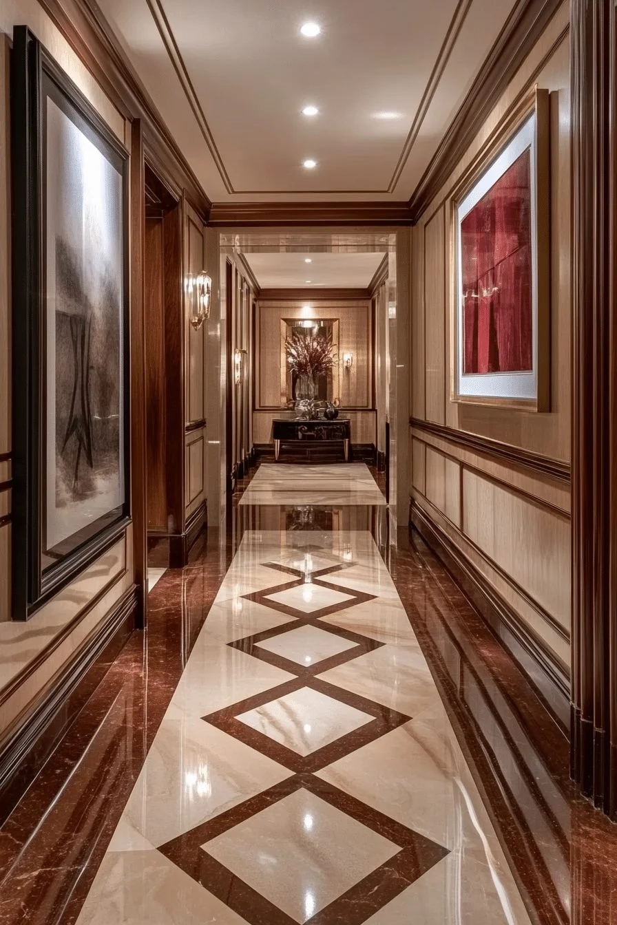 29 Contemporary Interior Ideas to Create a Sophisticated Atmosphere 11 Contemporary Art Deco Corridor