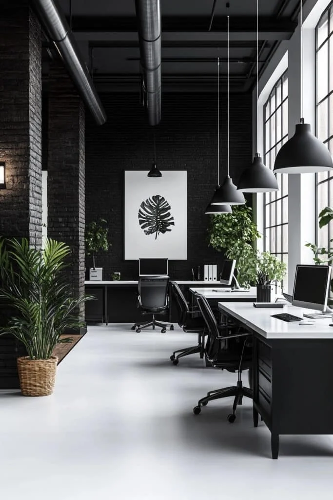 Bold Monochrome Workspace