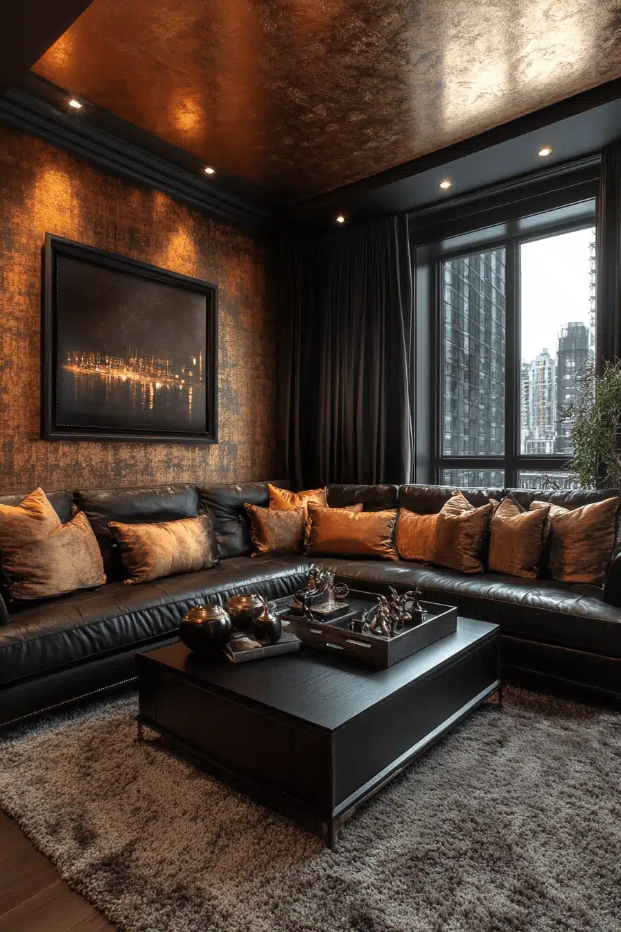 brown living room decorating ideas