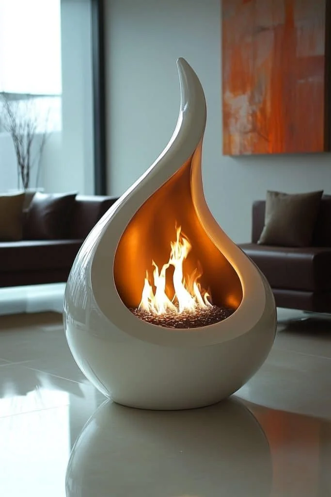 Ultra-Modern Bioethanol Fireplace