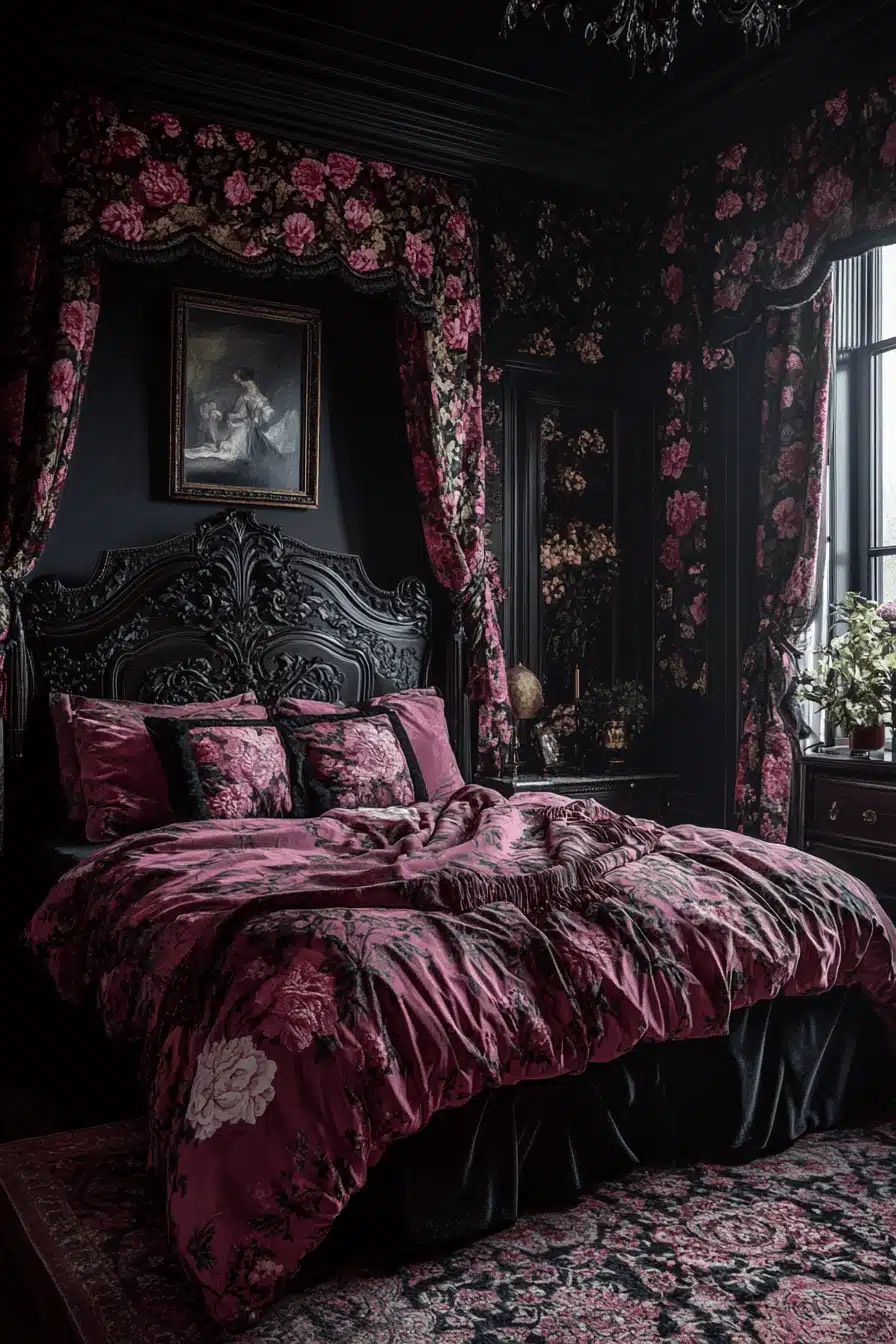 moody vintage bedroom