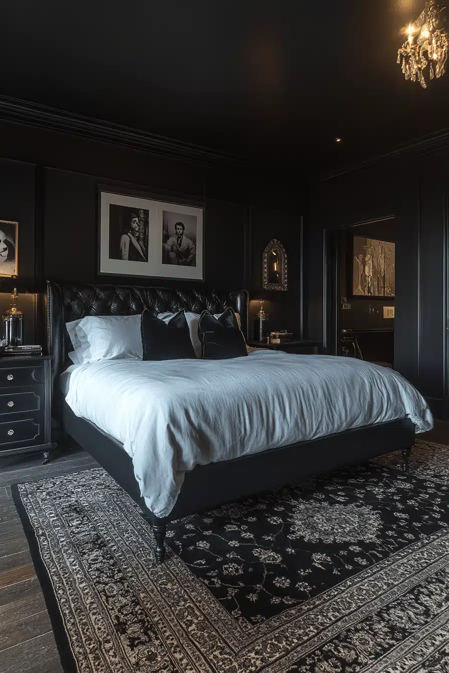 moody vintage bedroom