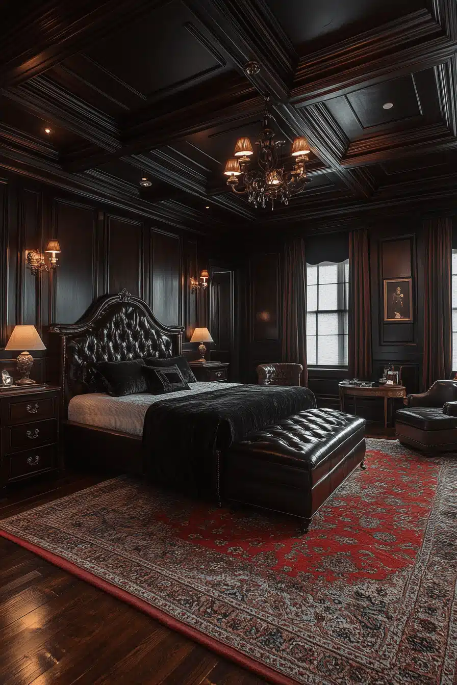 moody vintage bedroom