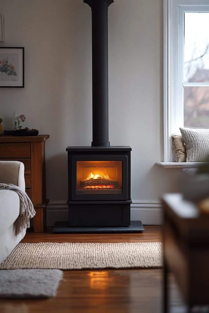 Eco-Friendly Pellet Stove Fireplace