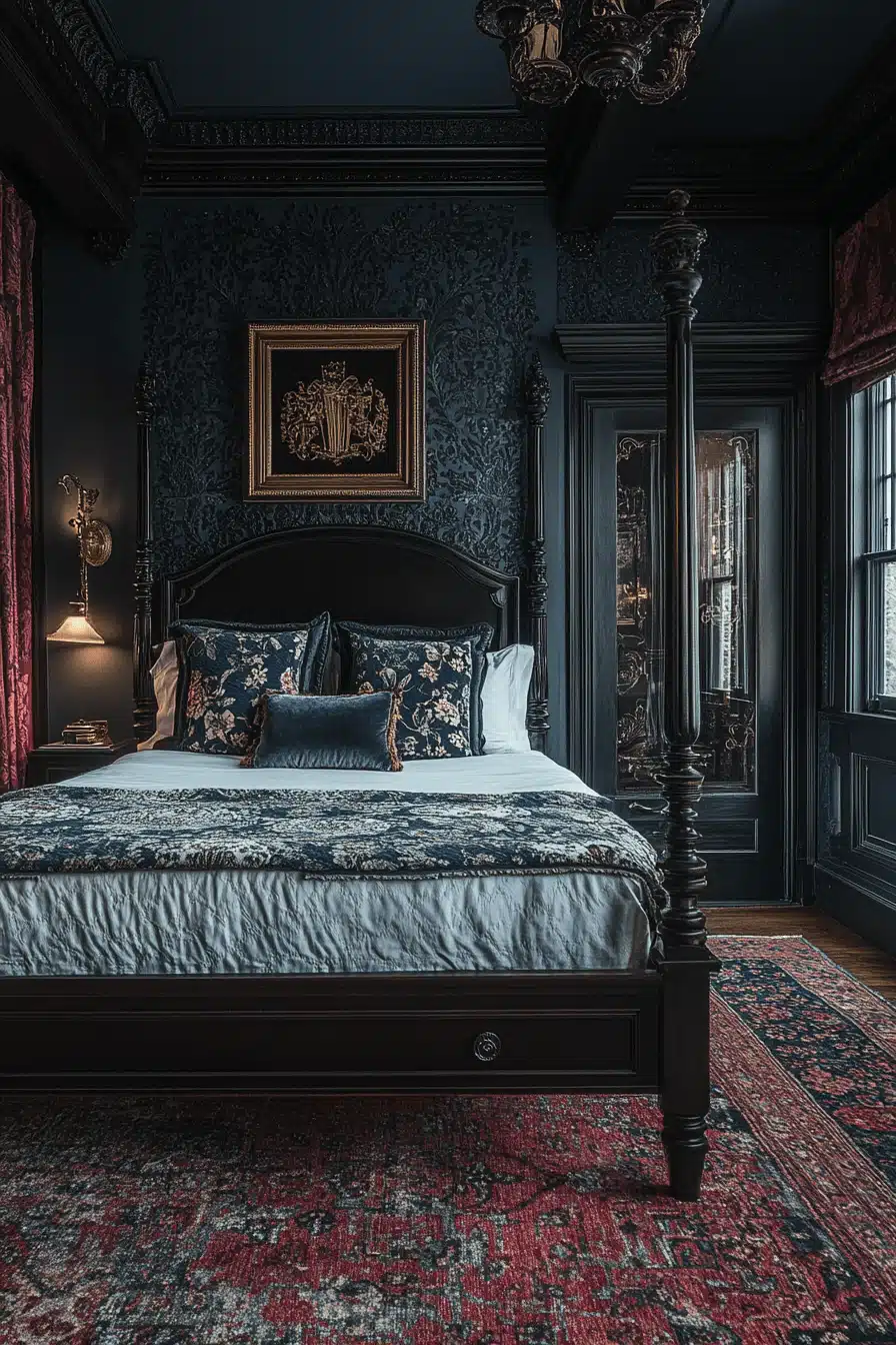 moody vintage bedroom