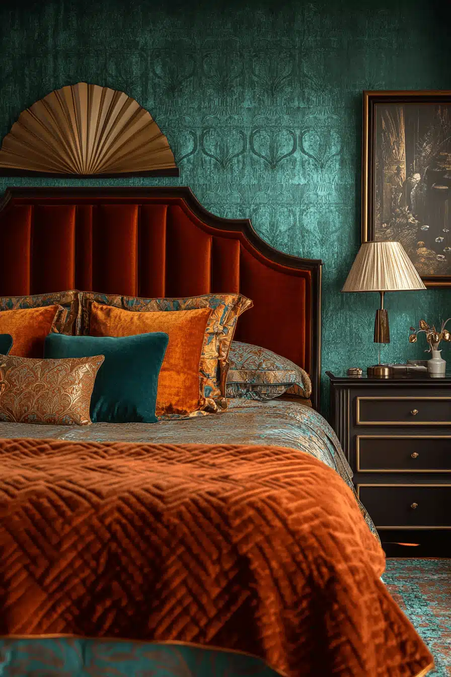 moody vintage bedroom