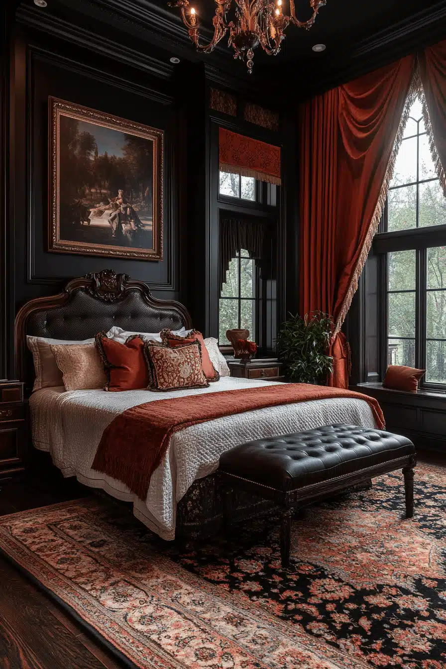 moody vintage bedroom
