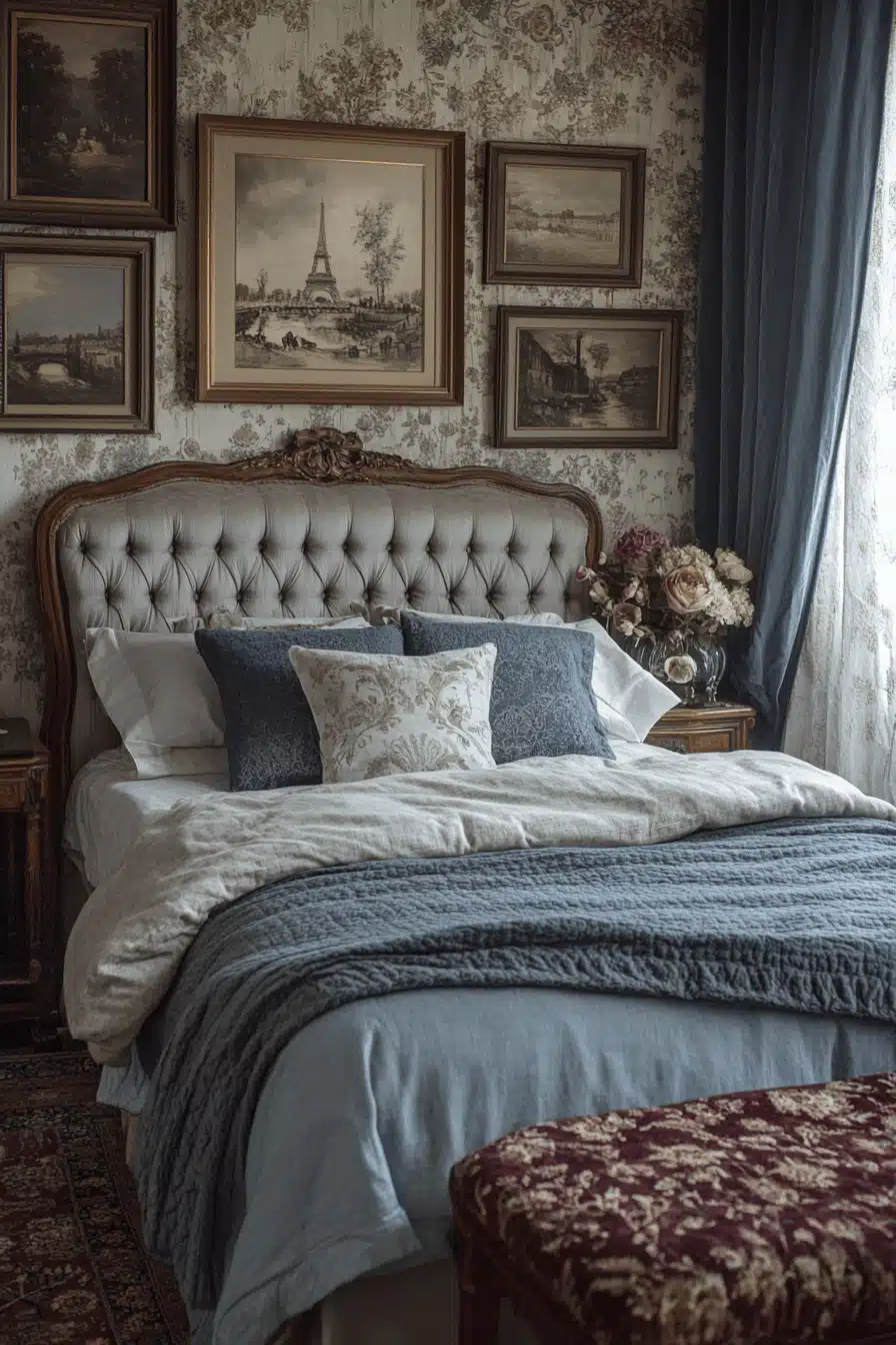 moody vintage bedroom