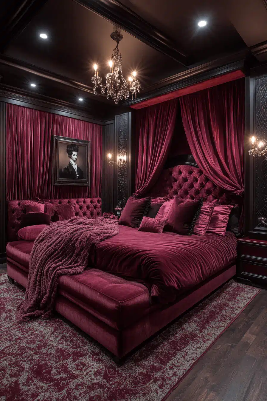 moody vintage bedroom