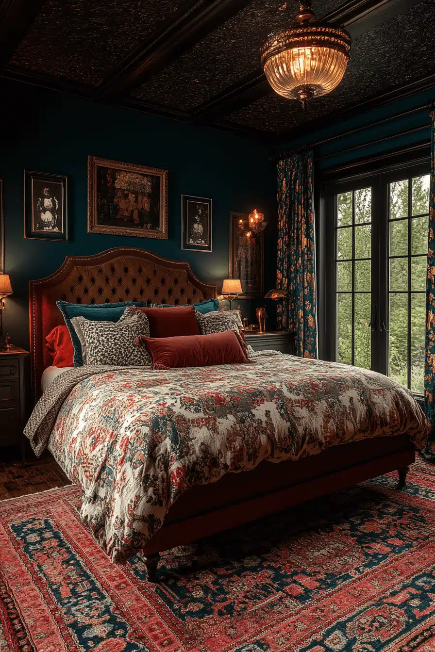 moody vintage bedroom