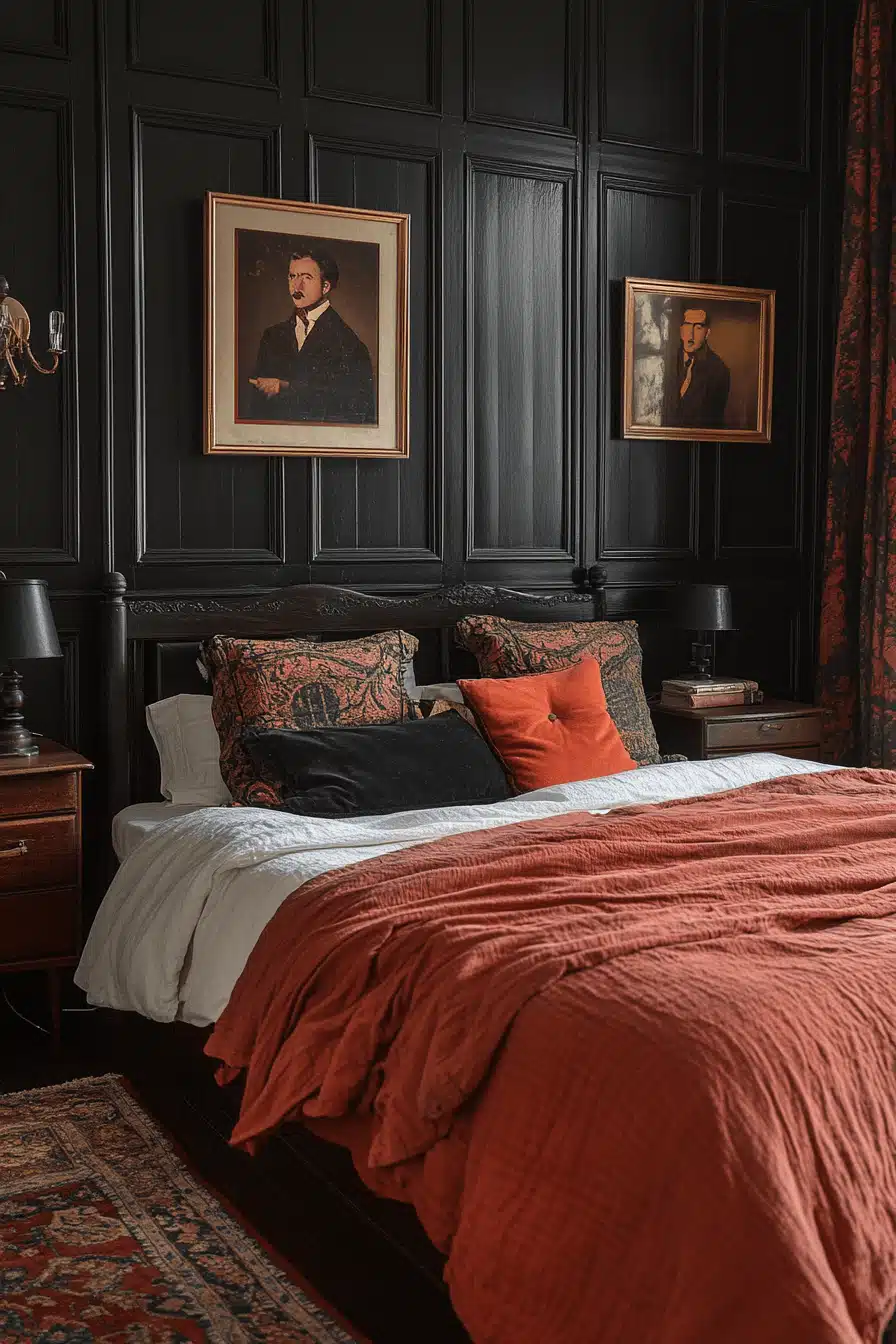 moody vintage bedroom